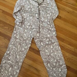 Vintage I. Magnin Paisley Print Pajamas